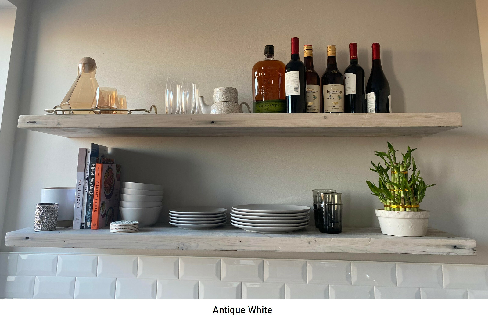 Floating shelf reclaimed barn wood Premium 2in thick floating shelves USA made