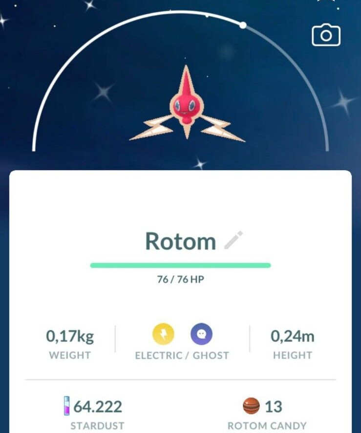Pokémon Shiny Rotom - MINl PTCs - Read Description