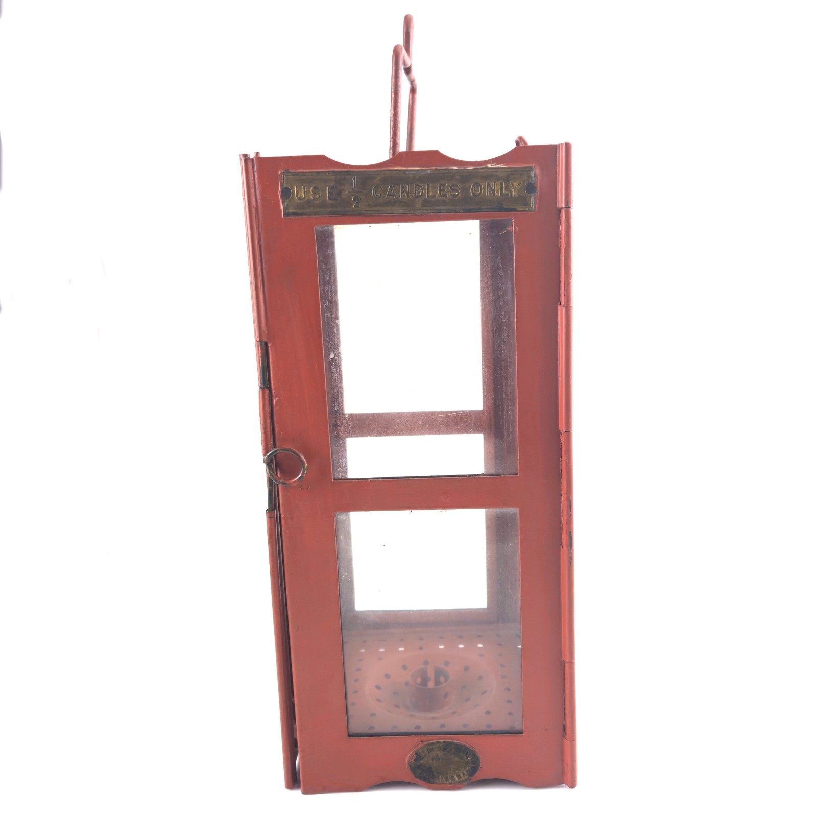 2 WWI TRENCH FOLDING CANDLE LANTERN LOT: 1914 HINKS & SON / 1915 G. POLKEY