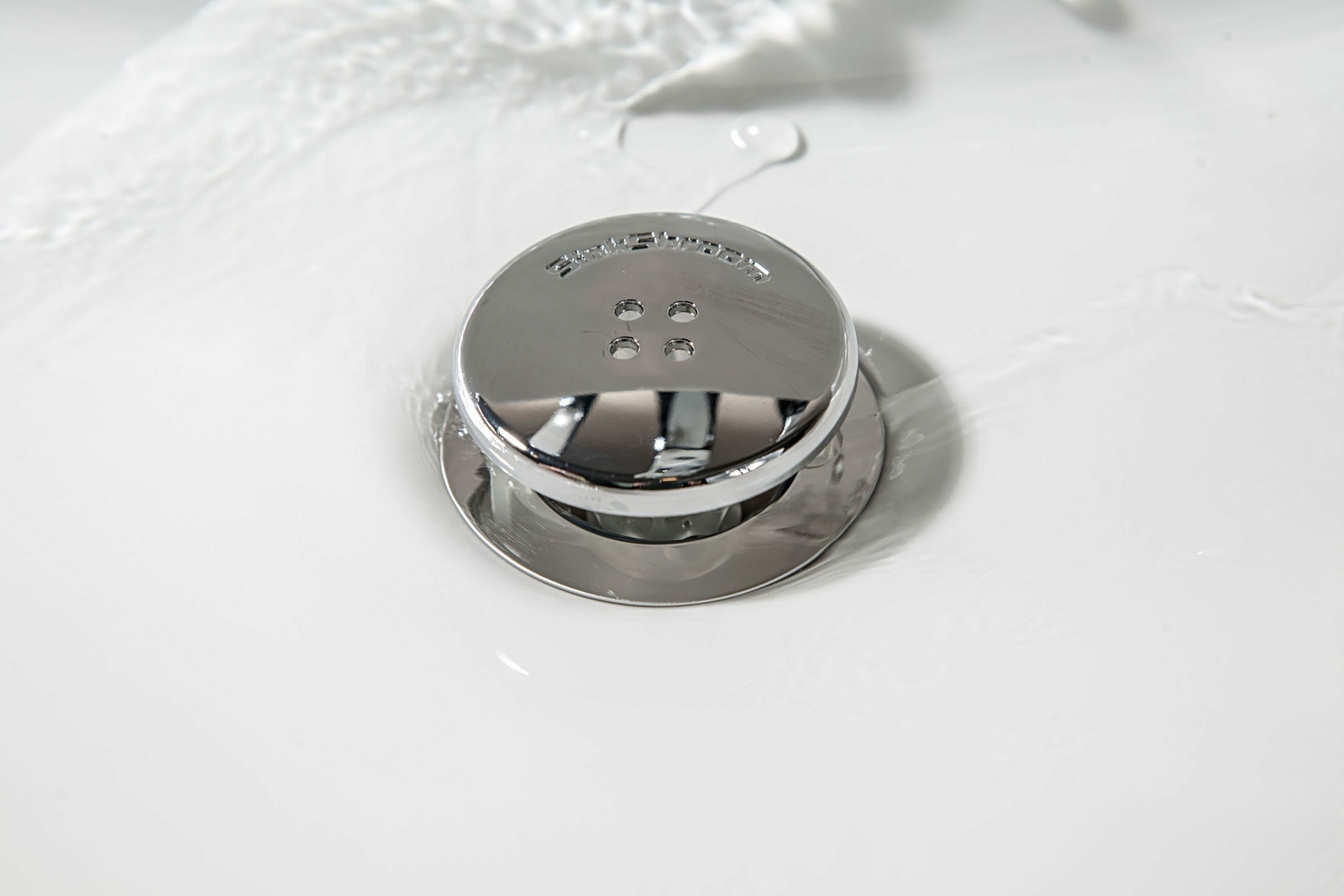 SinkShroom® Chrome Award-Winning Drain Hair Catcher Strainer Snare by TubShroom