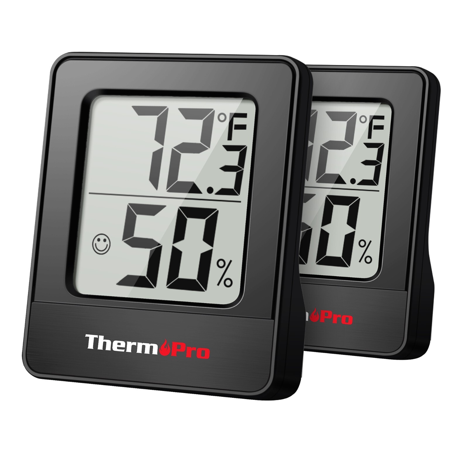2pcs ThermoPro TP49BW Thermometer Hygrometer Digital Temperature Humidity Meter