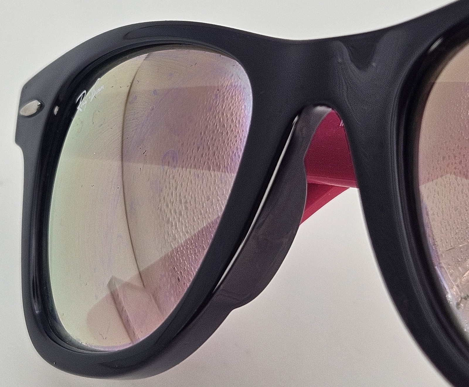Ray-Ban Junior RJ9066S 7021/B9 47□20 130 Pink Black Mirror Sunglasses E5