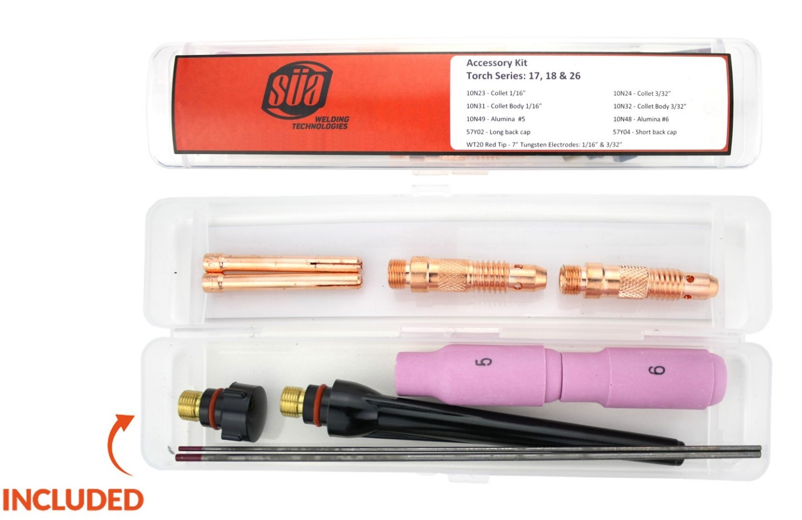 WP Series - Air Cooled TIG Torch with Valve - 2-Piece Cable with Dinse Connector