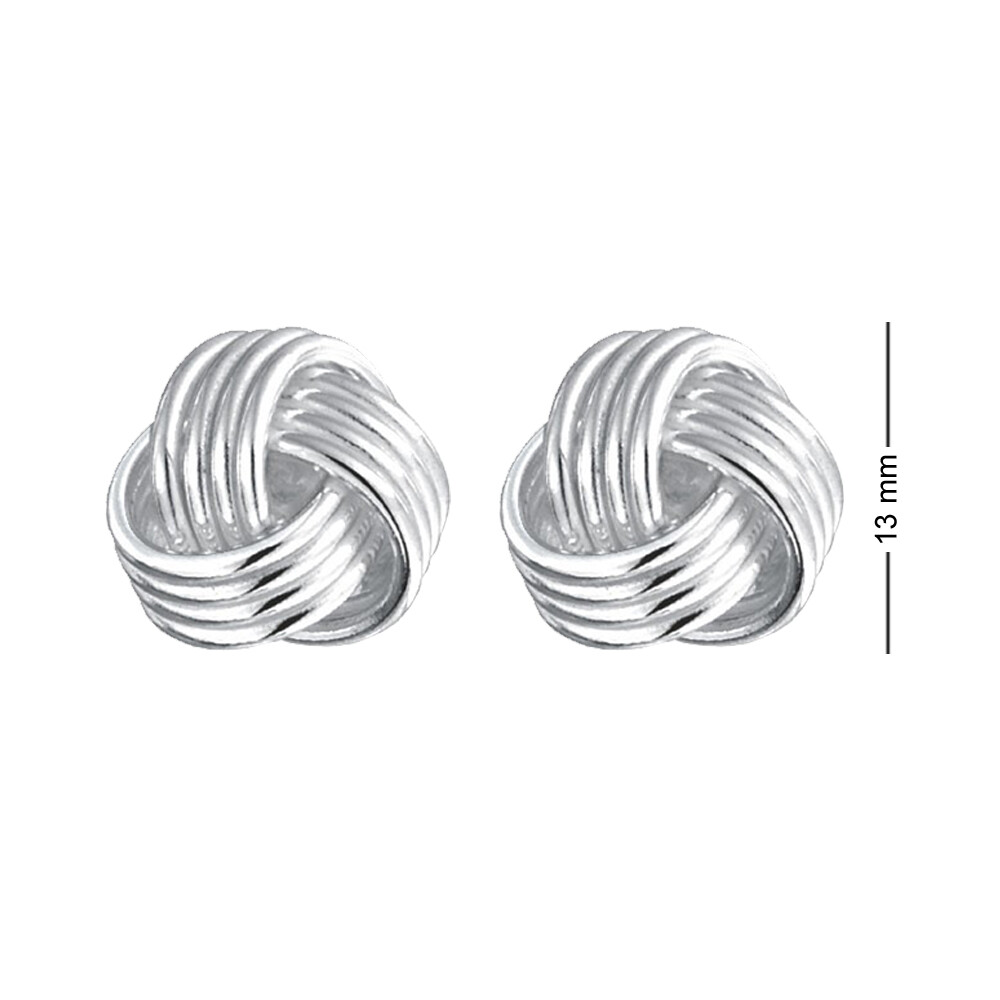 925 Sterling Silver Love Knot Mens Cufflinks for Dad Father Grand Father Brother