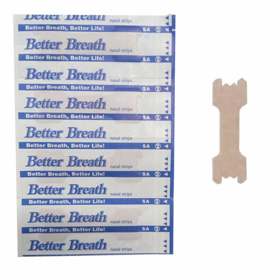 100-1000PCS BETTER BREATH Nasal Strips Easy Stop Snore Right Sleep Anti Snoring