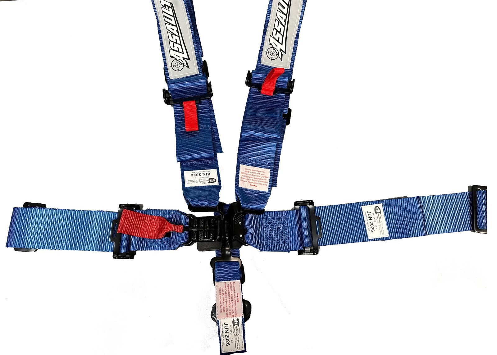 SFI Date 2026 Blue 5 Point 3" Wide Safety Race Harness Seat Belt Kit SFI 16.1