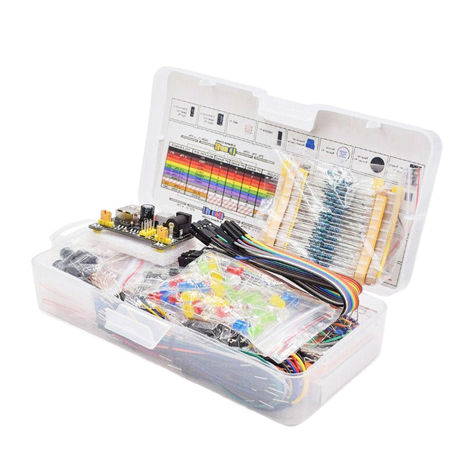 830Pcs DIY Electronic Starter Kit for Arduino UNO R3 with Breadboard & Component