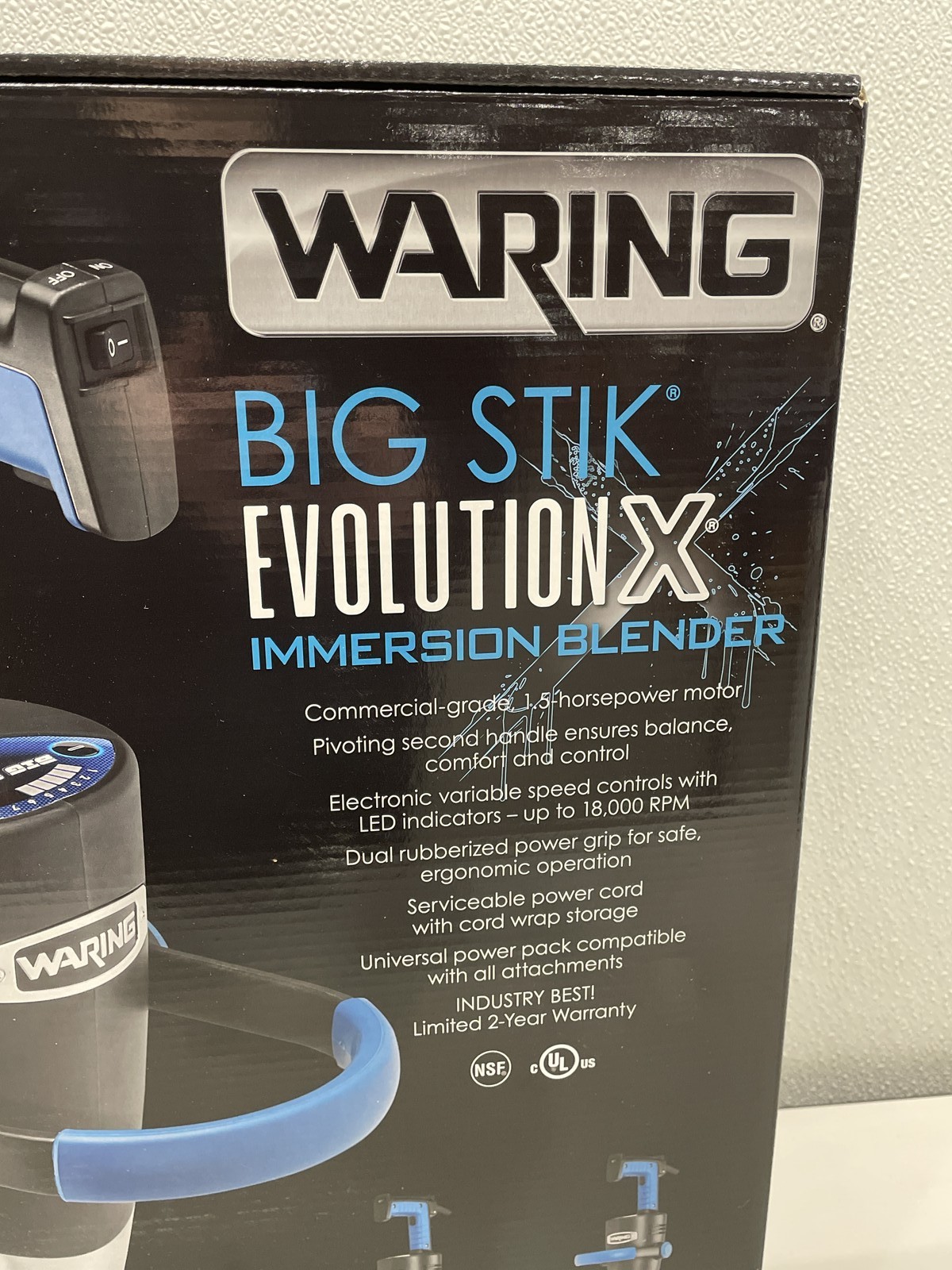 Waring WS8500X 12in Heavy Duty Big Stik EvolutionX Immersion Blender