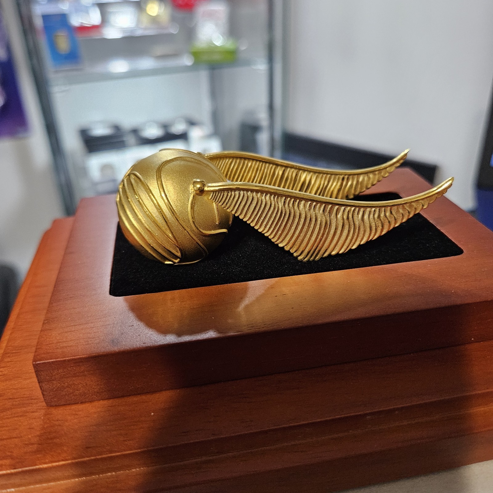 2022 Harry Potter 3D Golden Snitch 3oz .999 Silver 24k GP w/ Display Case