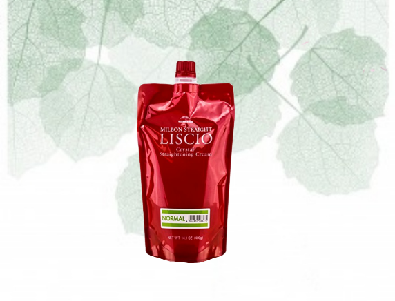 Milbon Liscio Crystal Straighteners Cream NORMAL Set 14.1 oz For Damage Hair