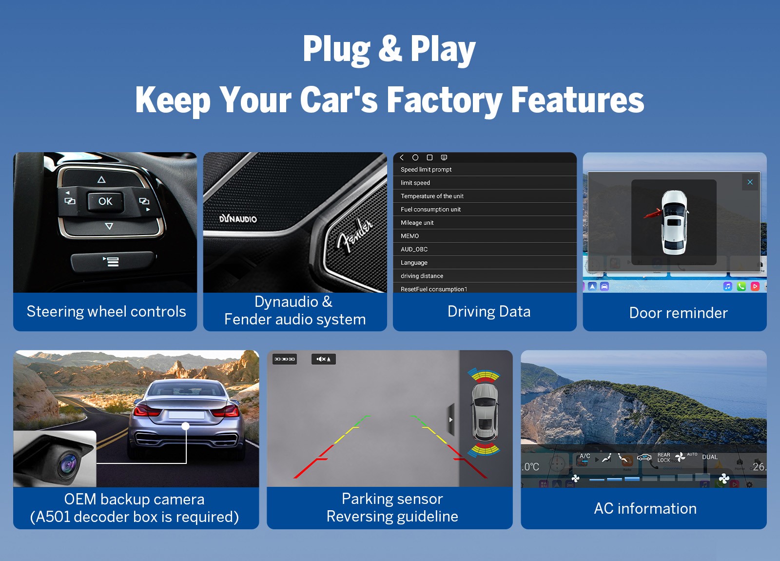 VWX6S Android 9" QLED 6+64GB for VW Tiguan Car Stereo Radio CarPlay GPS+CAM+DVR