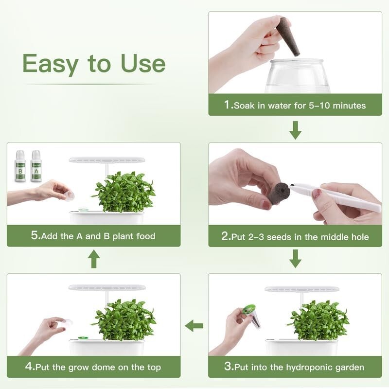 126 pcs Seed Pod Kit Hydroponics Grow Anything Kit Solid Nutrient Plant Foods