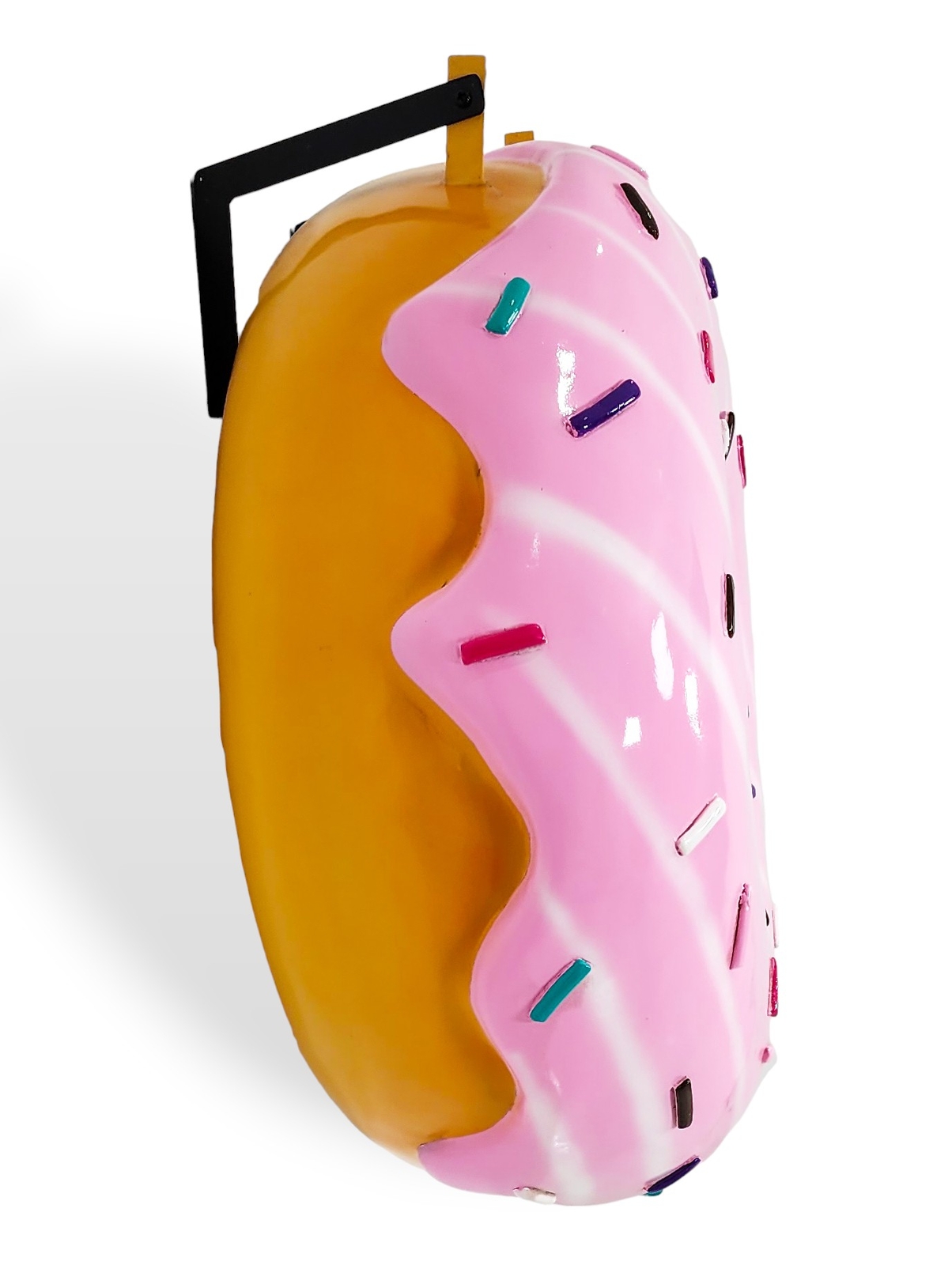 Donut Statue Large Sculpture Hanging Pink Donuts w/ Sprinkles Indoor & Out 30"