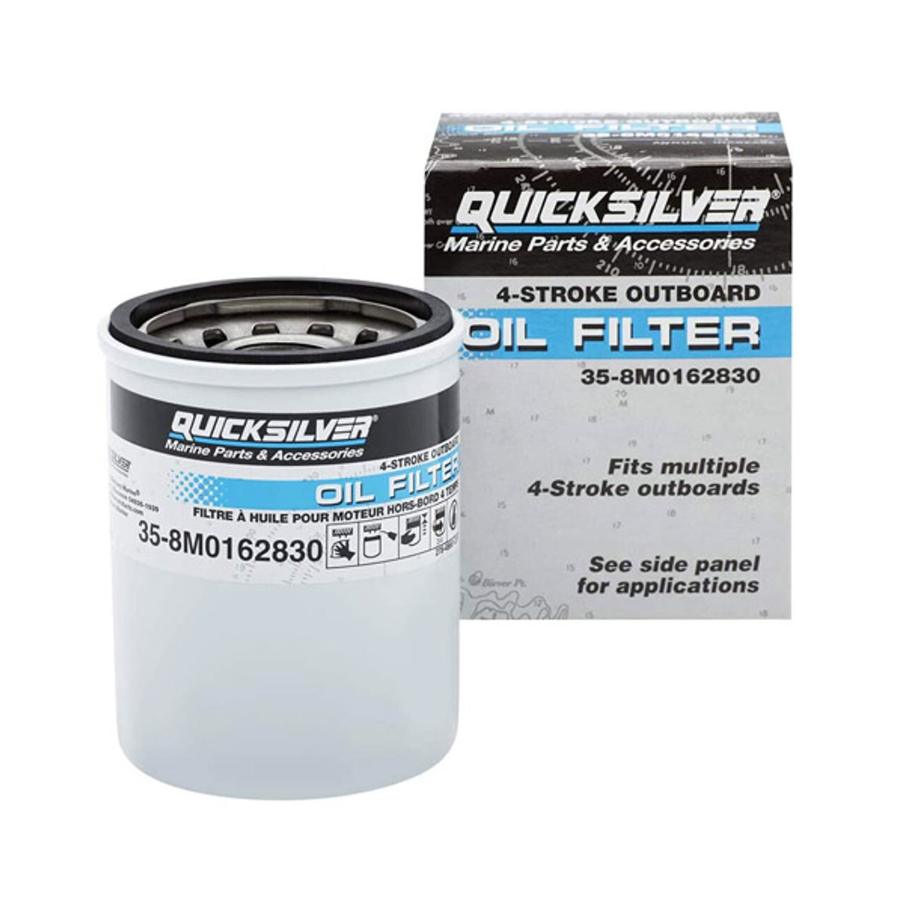 Mercruiser Quicksilver 8M0162830 OEM 4Stroke Outboard Oil Filter REP35-8M0065104