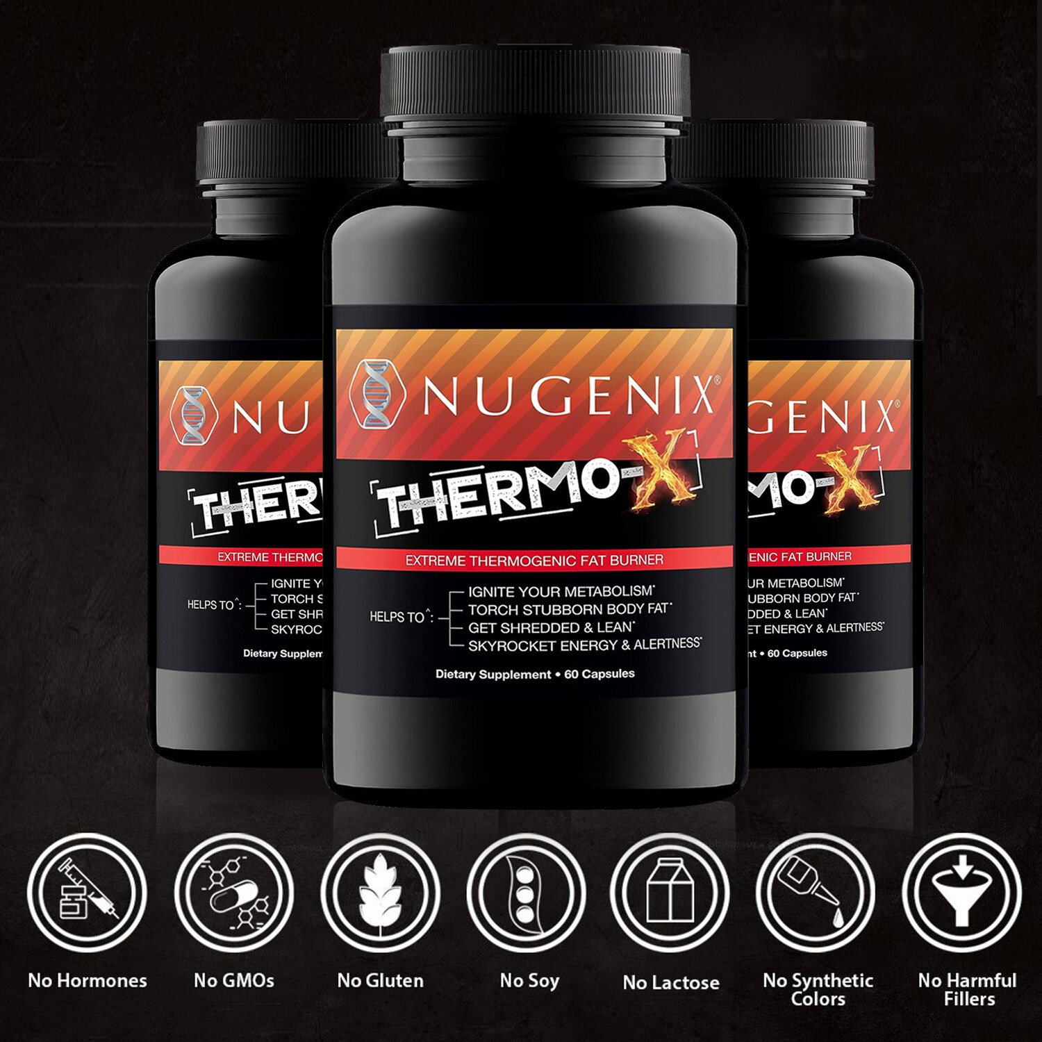 NUGENIX THERMO-X - Metabolic Accelerator, Men's Thermo Fat Burner, Weight Loss