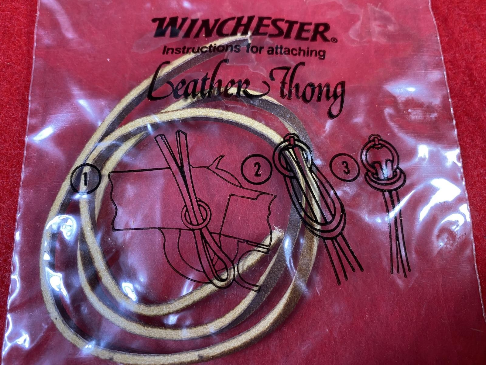 Winchester Saddle Ring Rifle Leather Strap Thong OEM 94 92 30-30 John Wayne