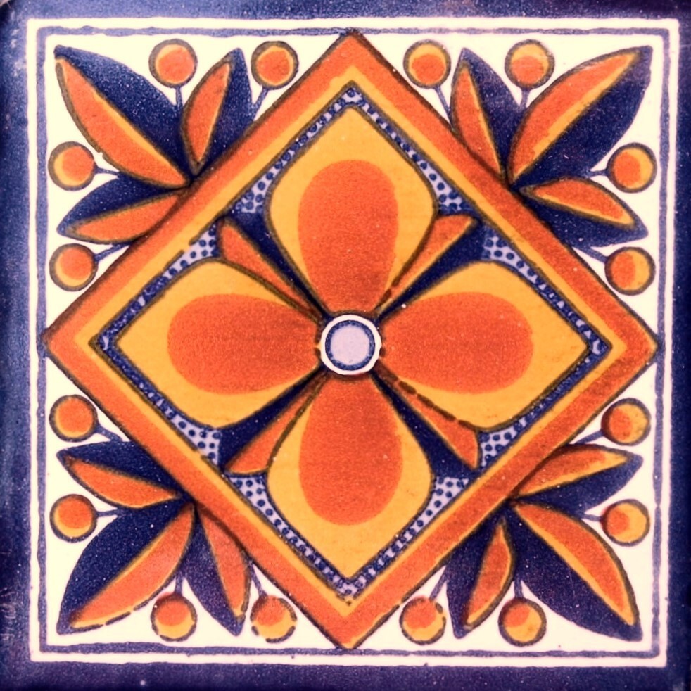 DESIGN C#001 MEXICAN HANDMADE TILE, GET AS MANY YOU NEED !!