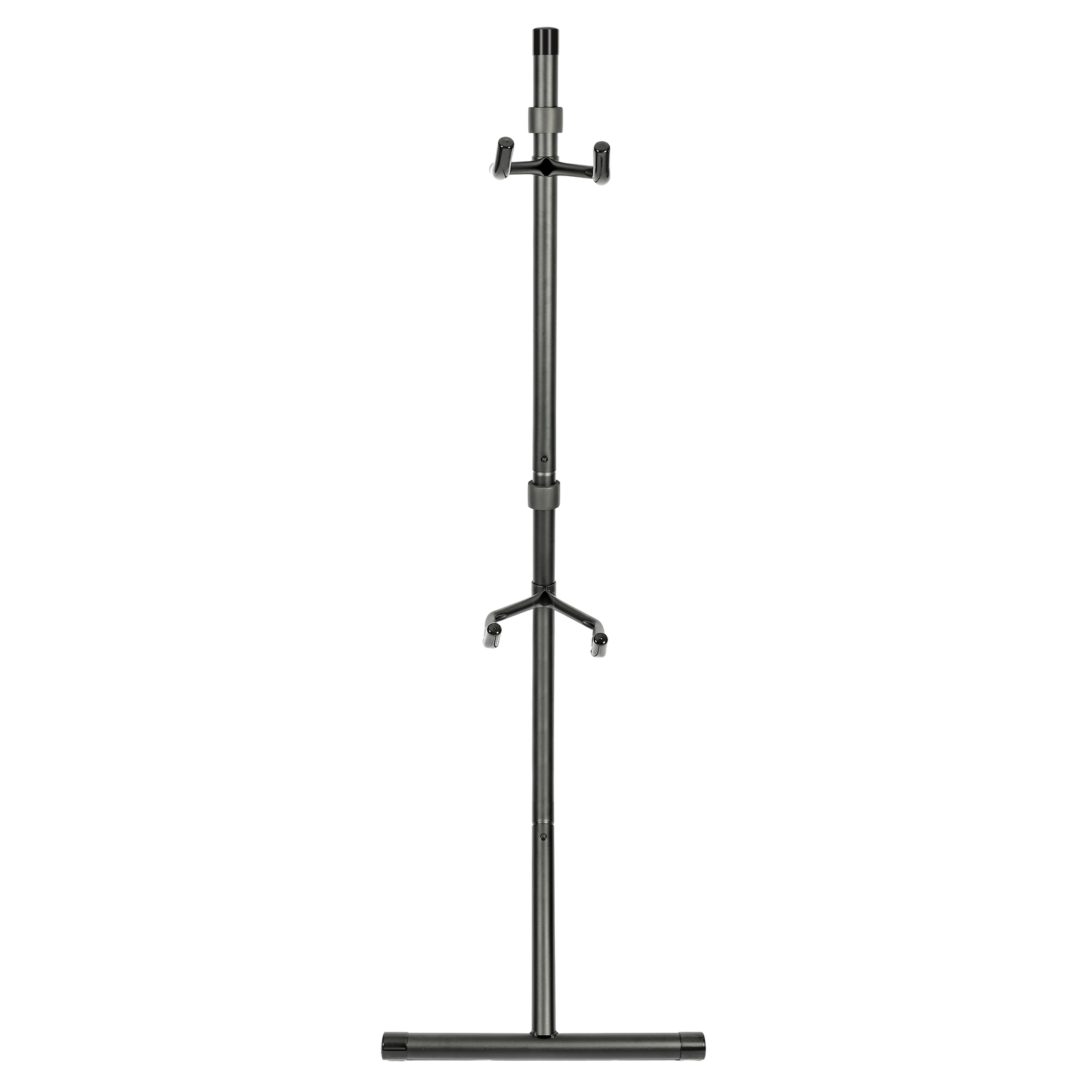 Bike Storage Gravity Stand Space-Saving Bike Rack W/Adjustable Arm Holds 2 Bikes