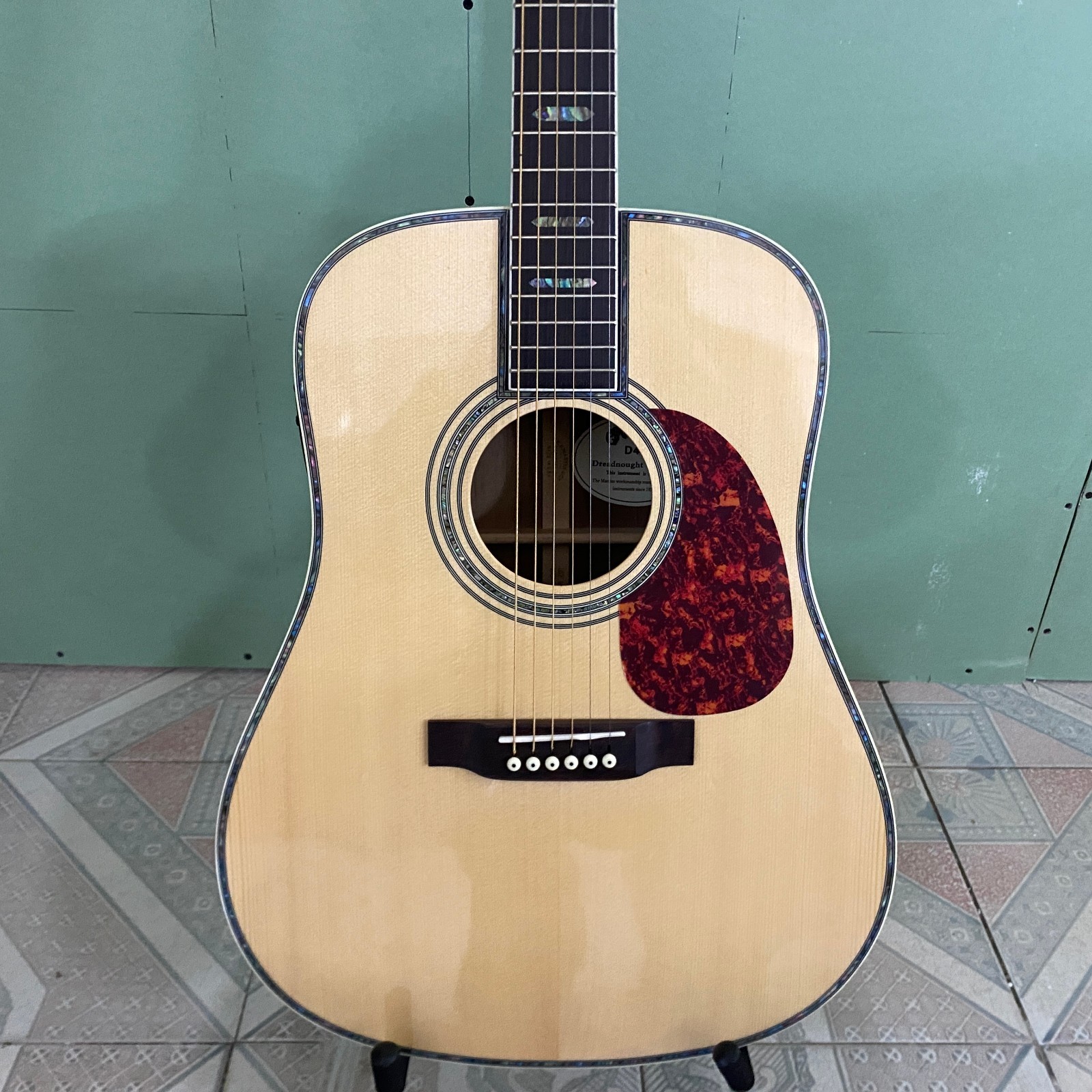 D45 41 inches solid spruce Acoustic guitar with EQ rosewood fingerboard
