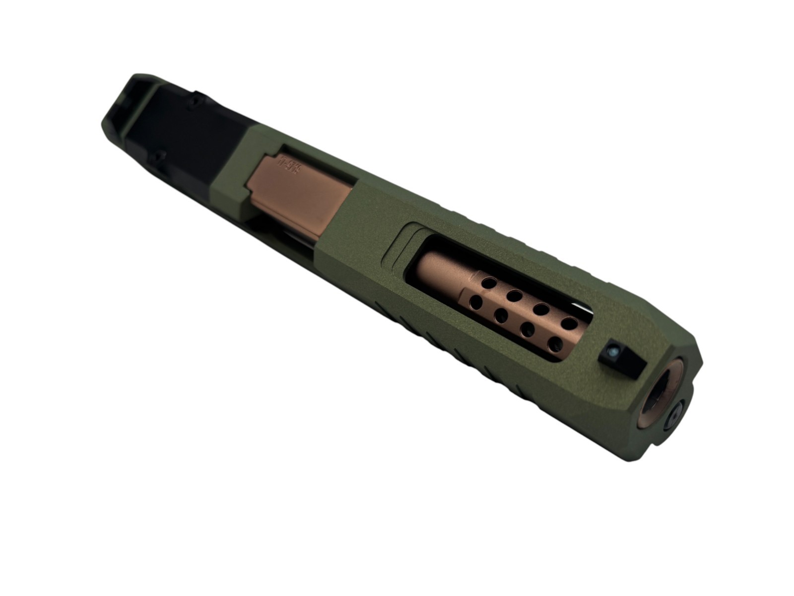 Turbo For G17 custom Slide Gen3NEW Cerakote Crocodile Complete W/ Copper Ported