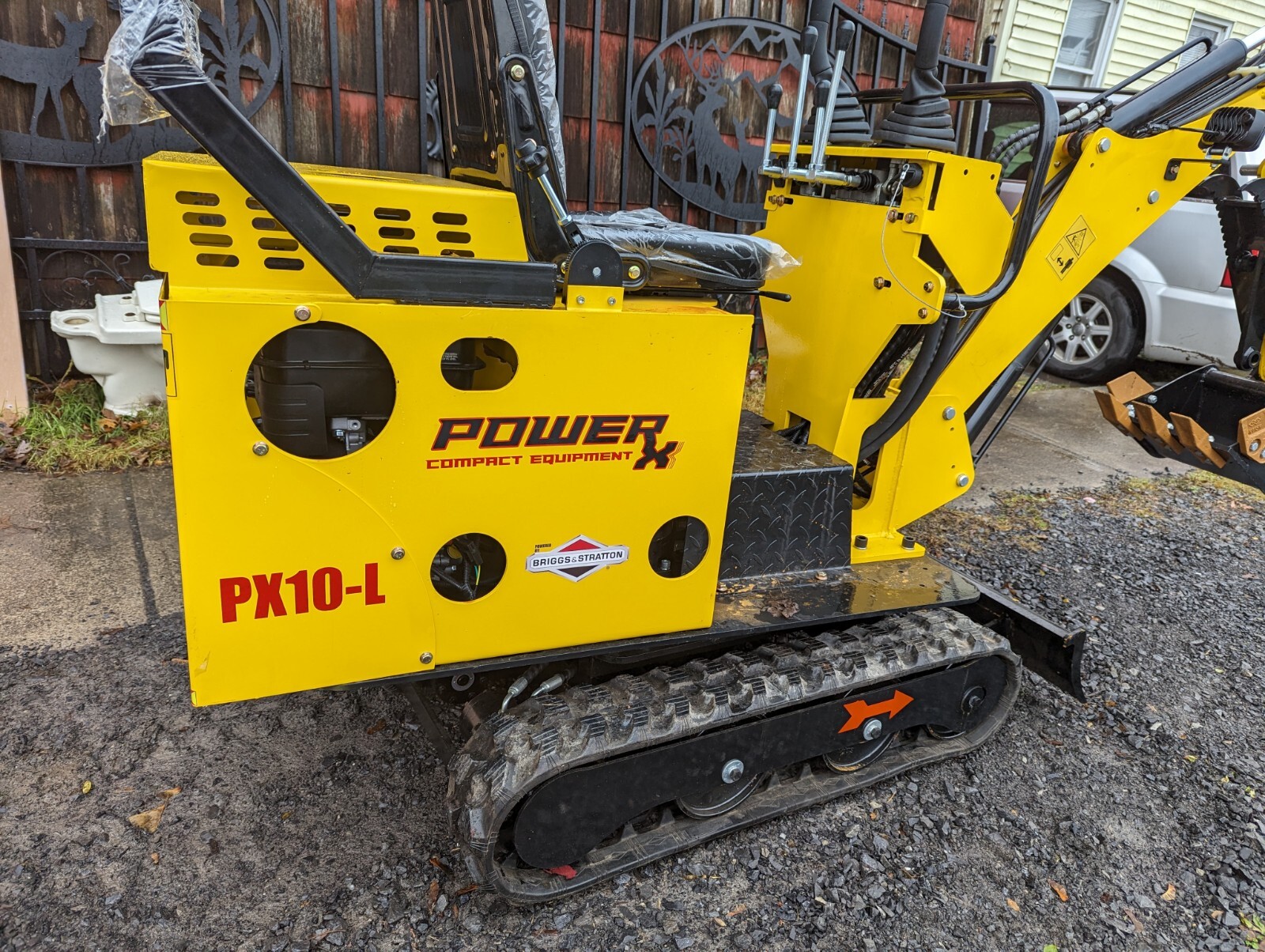 New Power X 13.5HP Mini Excavator Backhoe Digger Tractor