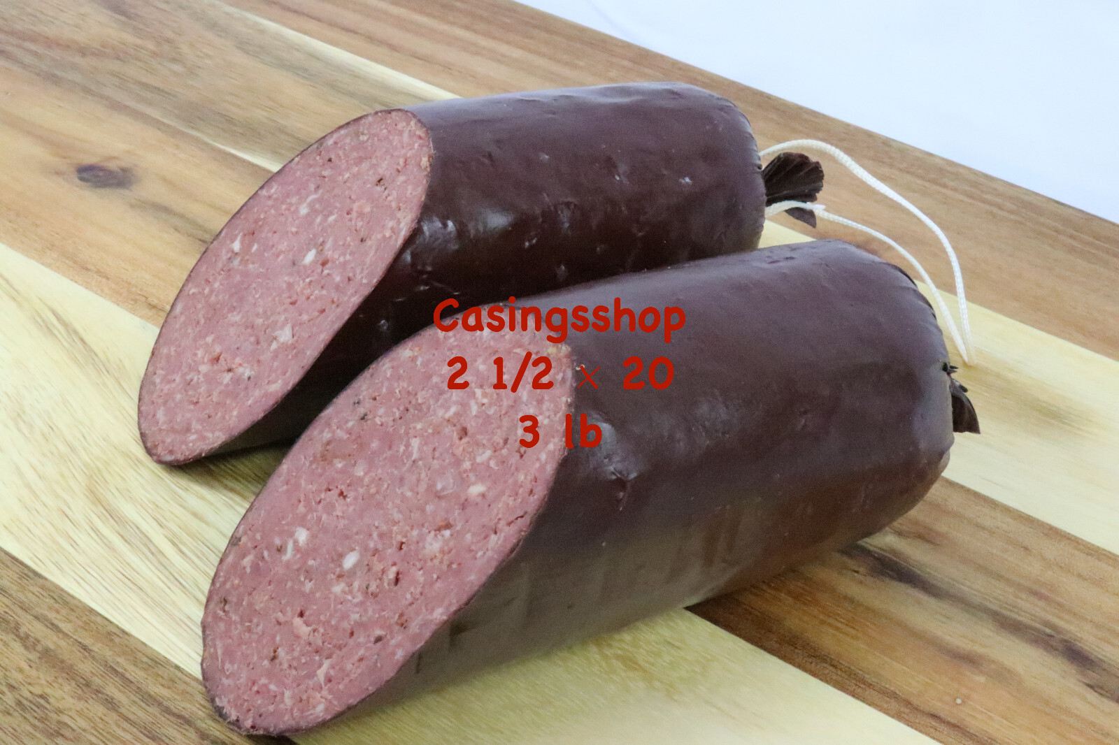 *SALE* Summer Sausage Casing Sleeves Hold 3 lb - 10 pc 2.5X20 in add Venison