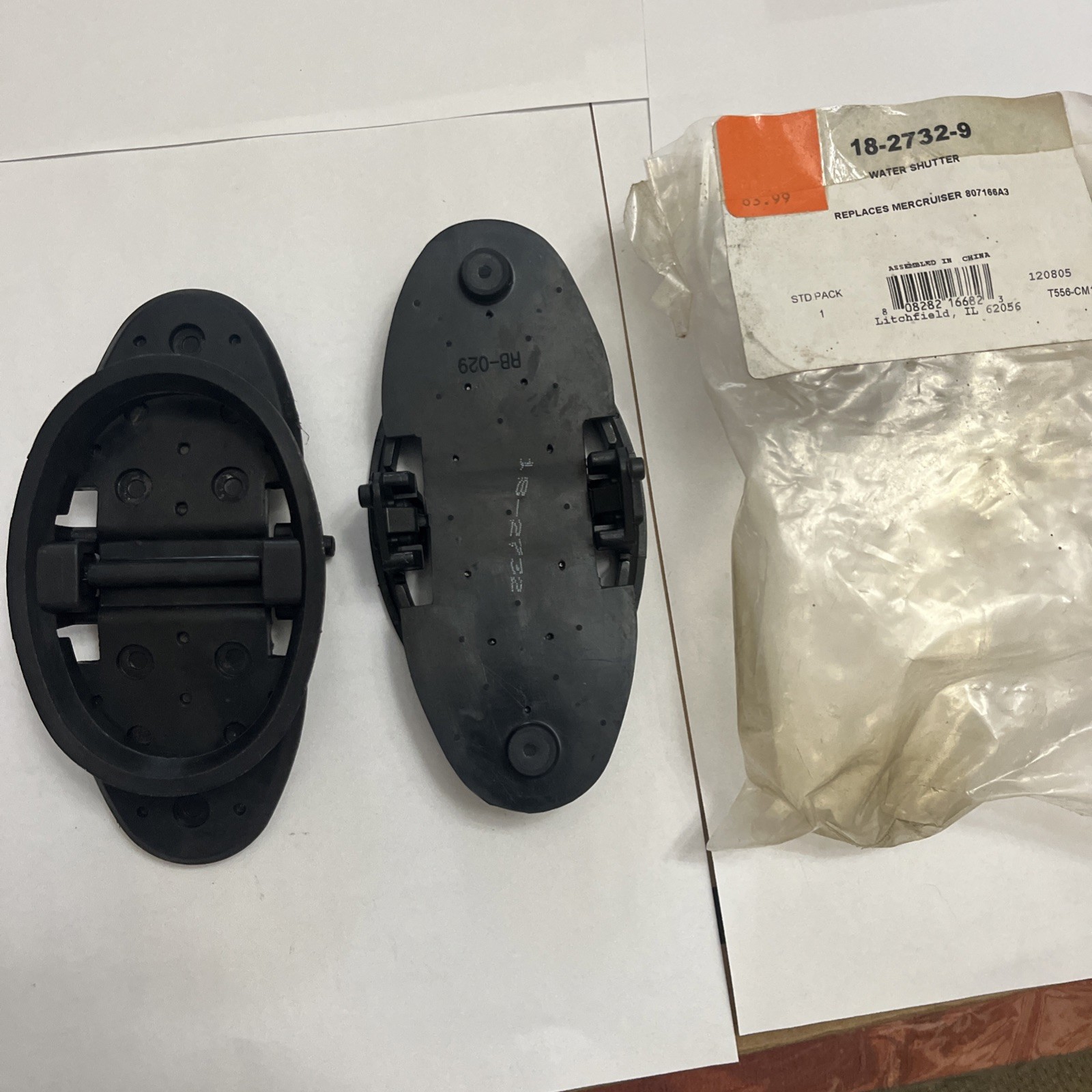 1982-1996 Exhaust Flappers Water Shutters Sierra 18-2732-9 Pair 807166A3 BIN