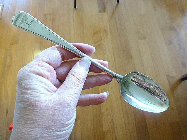 1773 Hester BATEMAN Sterling Silver Tablespoon Spoon 8.75" FLYING DRAGON