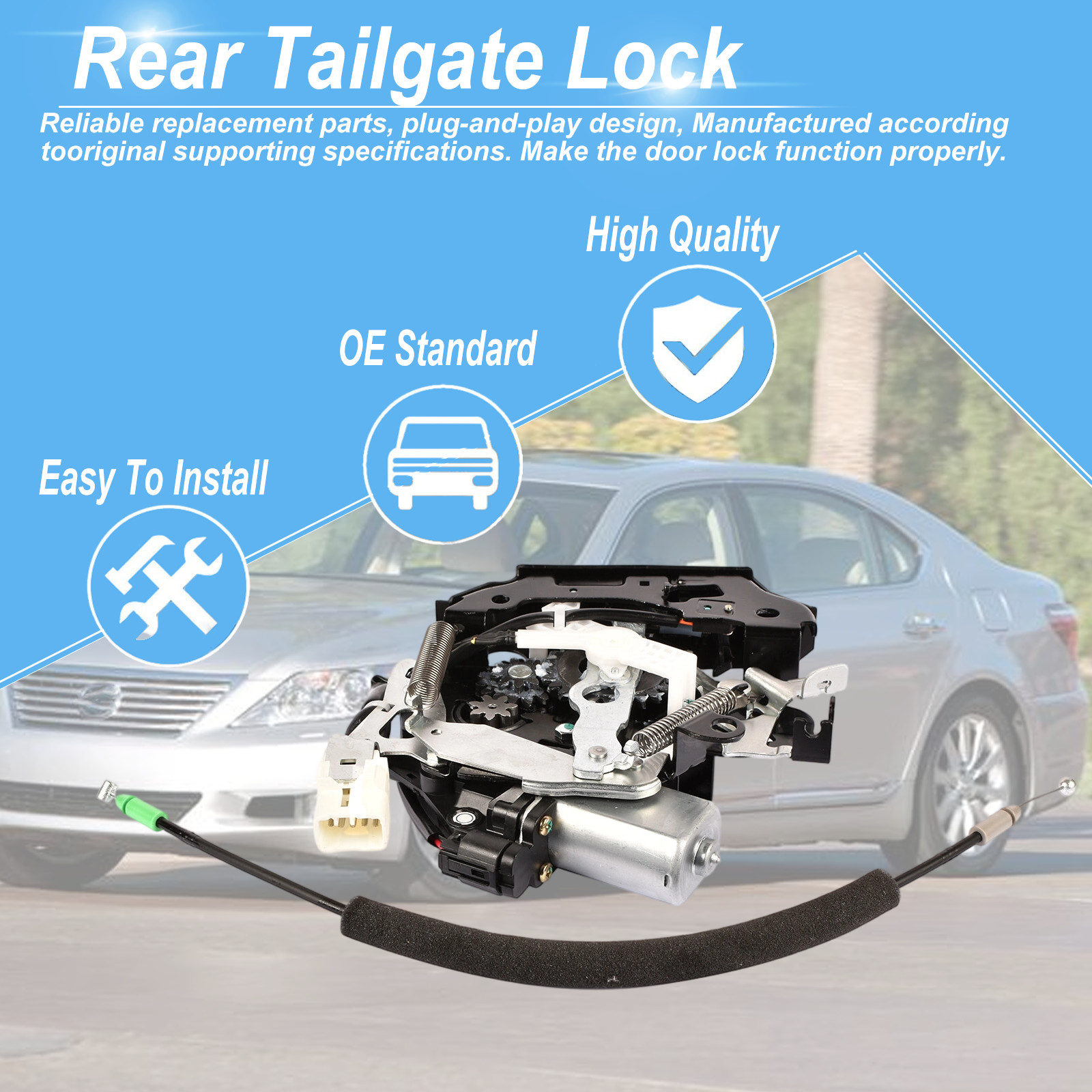 Tailgate Lock Trunk Latch Actuator Motor For Lexus LS460 LS600H 6465050040