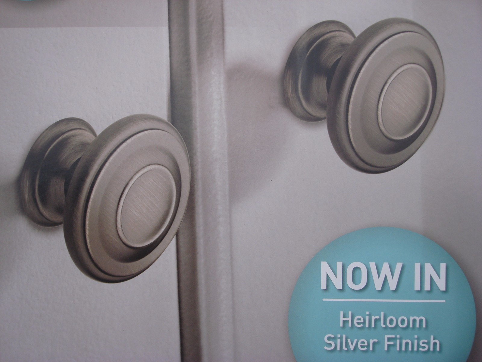 40 Liberty Harmon Collection 1 3/8" Knobs Heirloom Silver Finish Knob