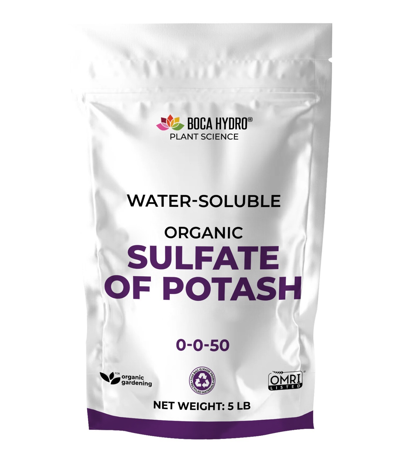Boca Hydro Organic Sulfate of Potash Water Soluable Nutrient Fertilizer 0-0-50