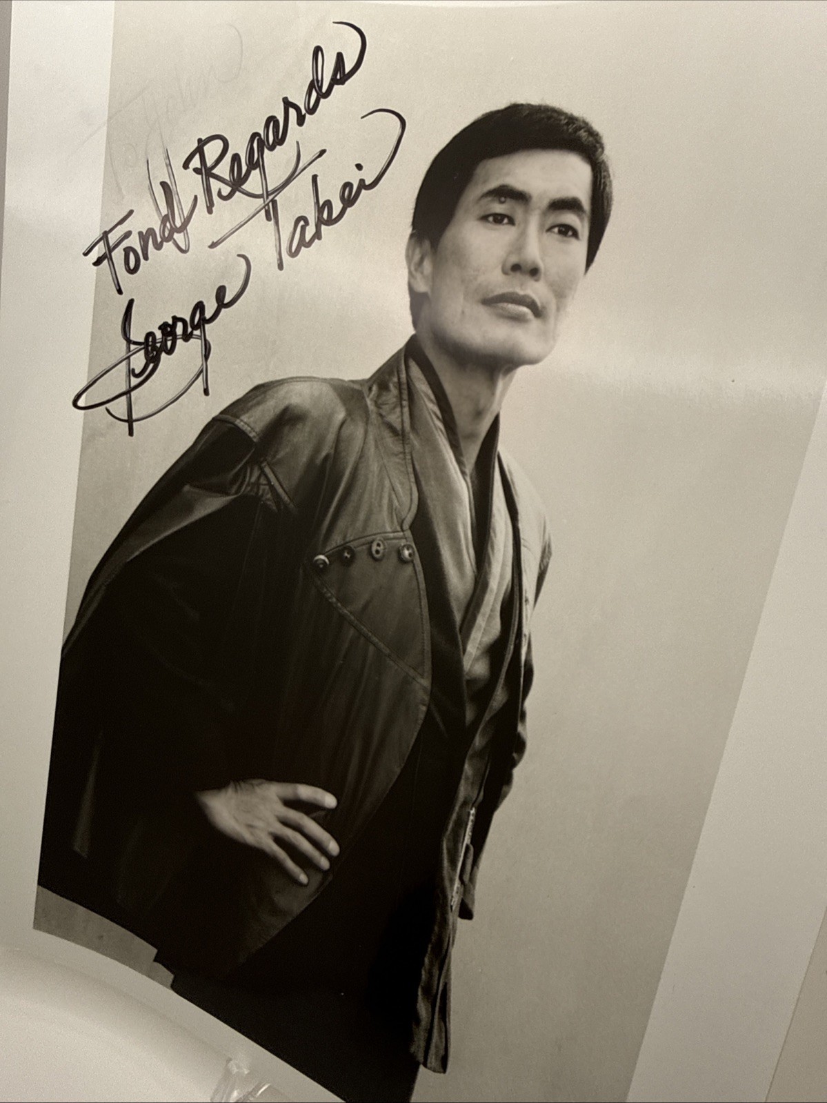 STAR TREK George Takei Autograph - SULU Autograph 1980's
