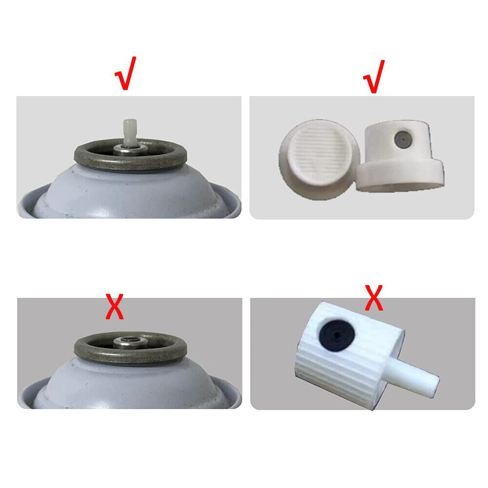 4PCS Fluid Film 360 Degree Nozzle Extension Hose Fits for Aerosol Cans Spray ##