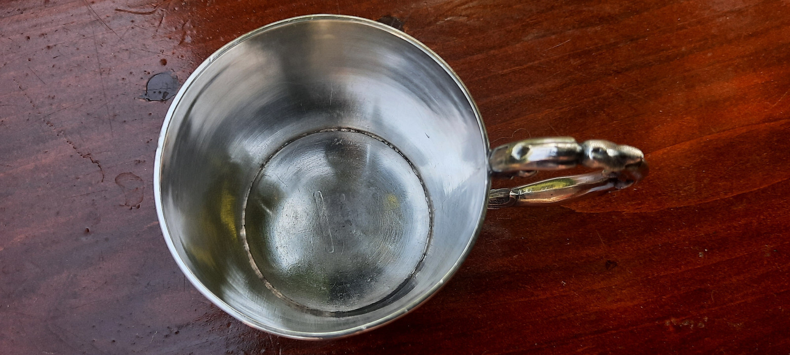 Pure Silver Coin Tift & Whiting Small Beaded Cup 69 grams, no Mono