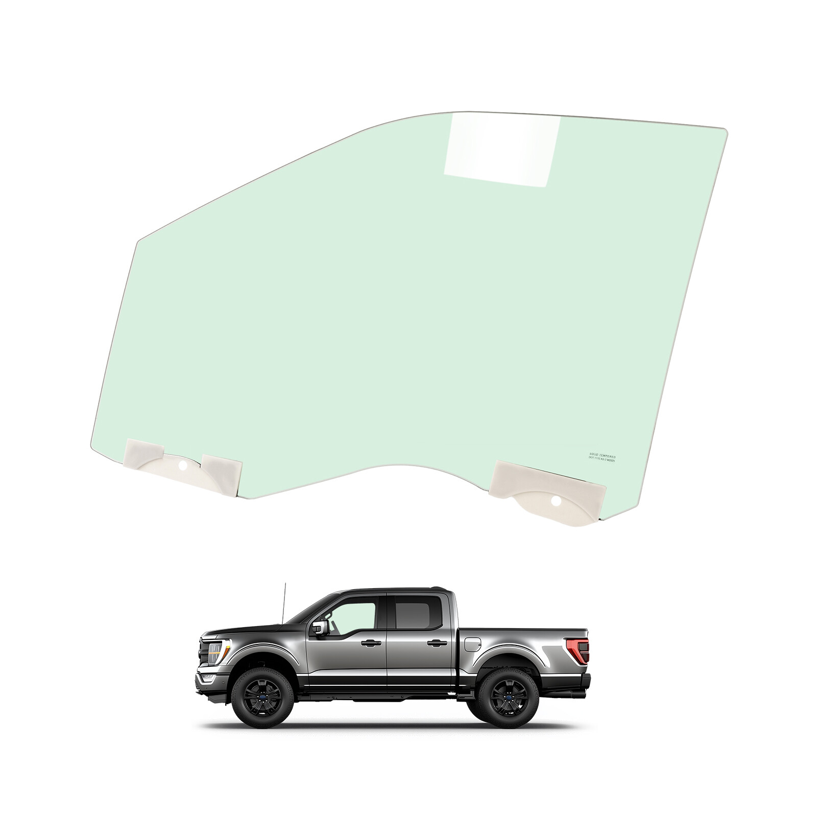 For 2015-2024 Ford F-150 / F-250 Driver LH Side Front Door Glass Tempered Window