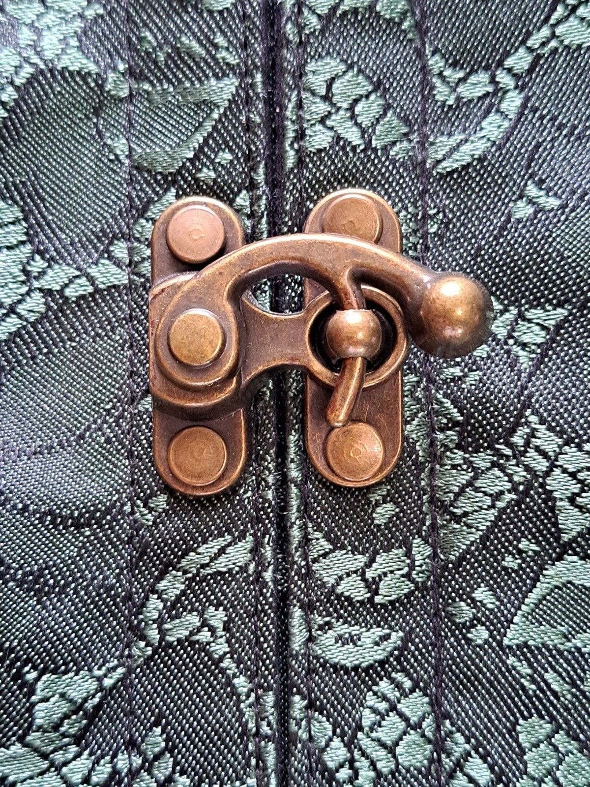 Charmain Corset Women Steampunk Green Brocade Chains Gothic 2XL Renaissance