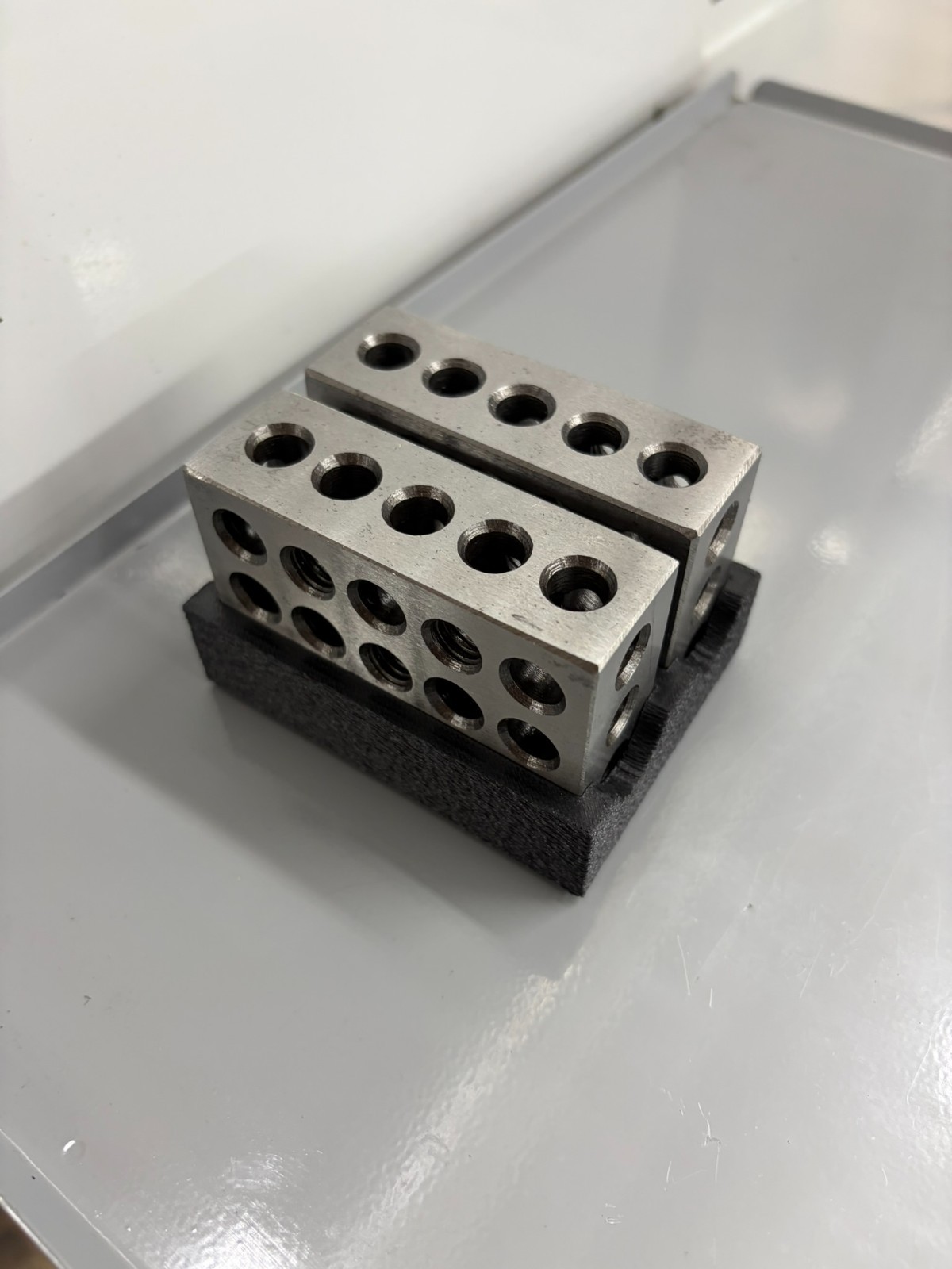 1-2-3 Block Organizer Holder – 2 or 4 Block Tray – Machinist Toolbox Storage