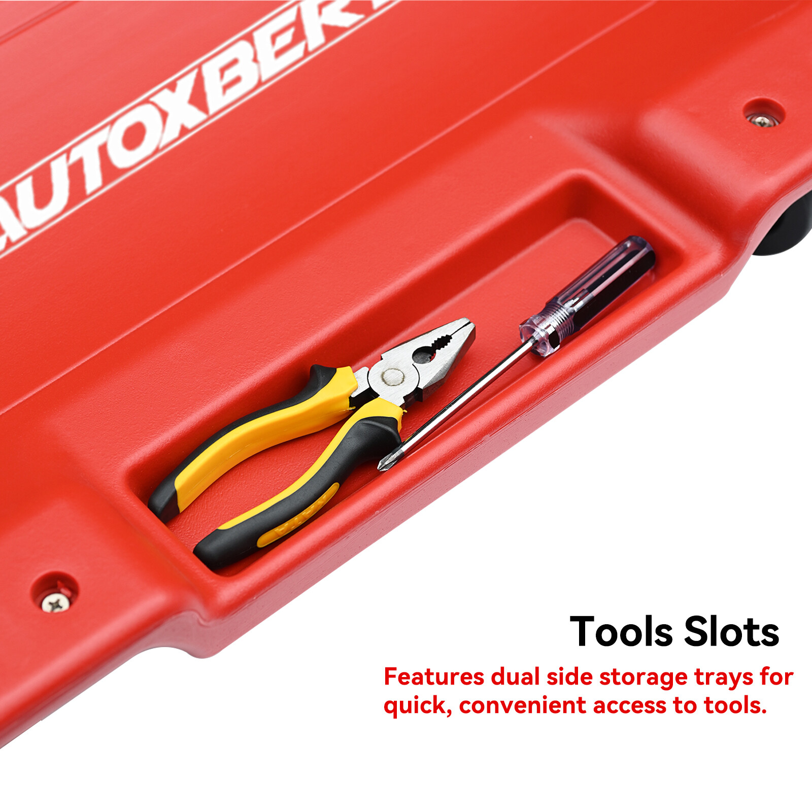 40" Low Profile Mechanic Creeper LED Light Auto Repair Automotive Rolling Garage