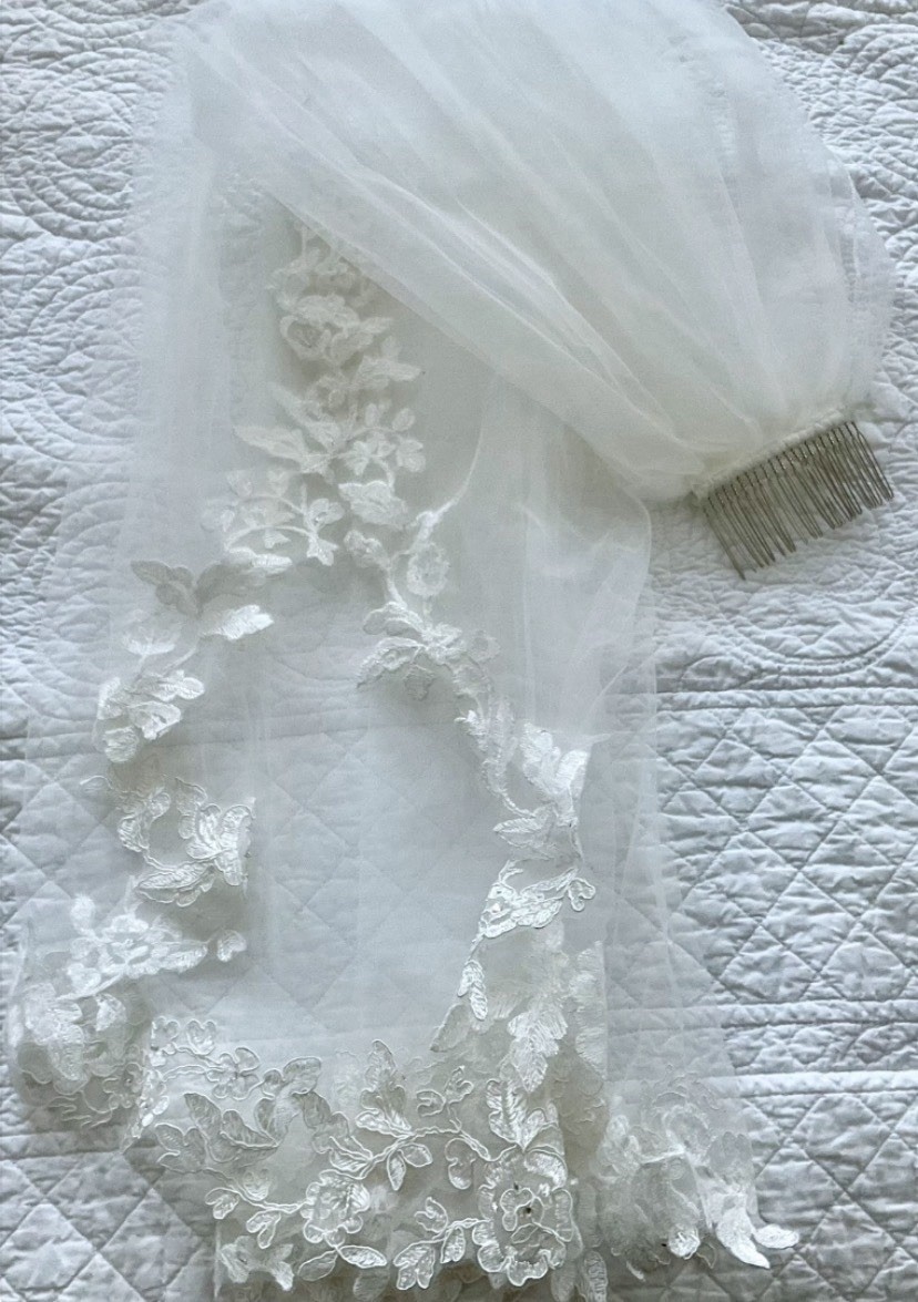 Vintage Tulle/Lace Bridal Wedding Veil
