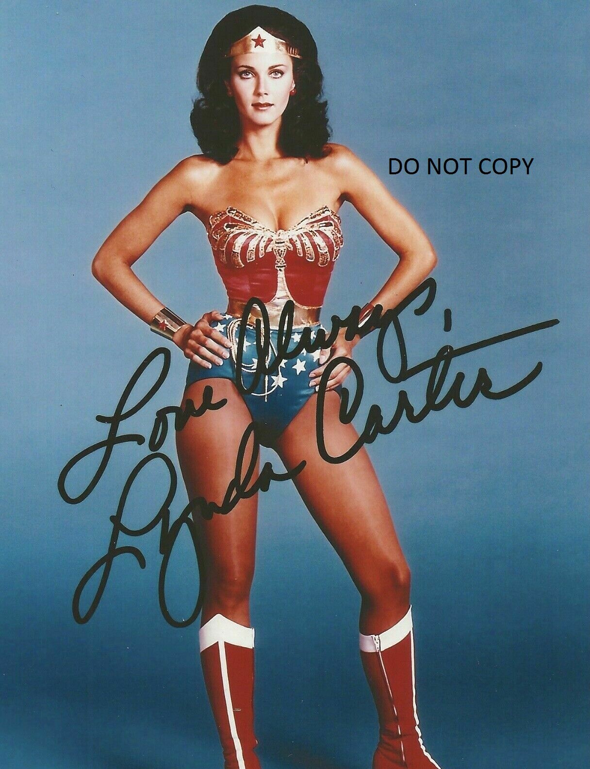 LYNDA CARTER - WONDER WOMAN Autographed Signed 8x10 Reprint Photo #2 !!