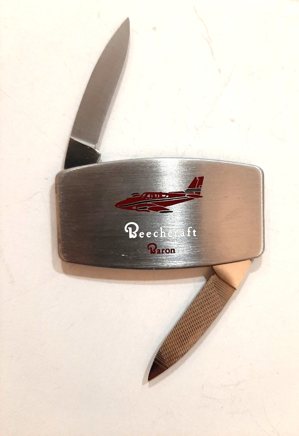 Zippo Pocket Knife BEECHCRAFT BARON Beech Aircraft Airplane Wichita Kansas NIB