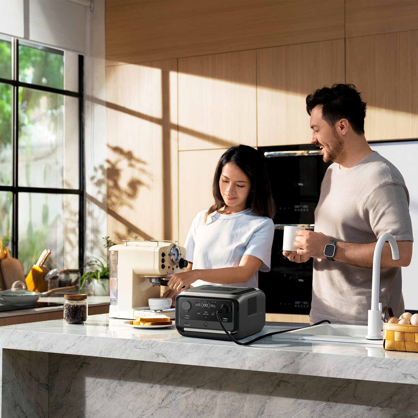 EcoFlow River 3 Plus 286Wh Wireless Boost Combo & 5000mAh RAPID Power Bank