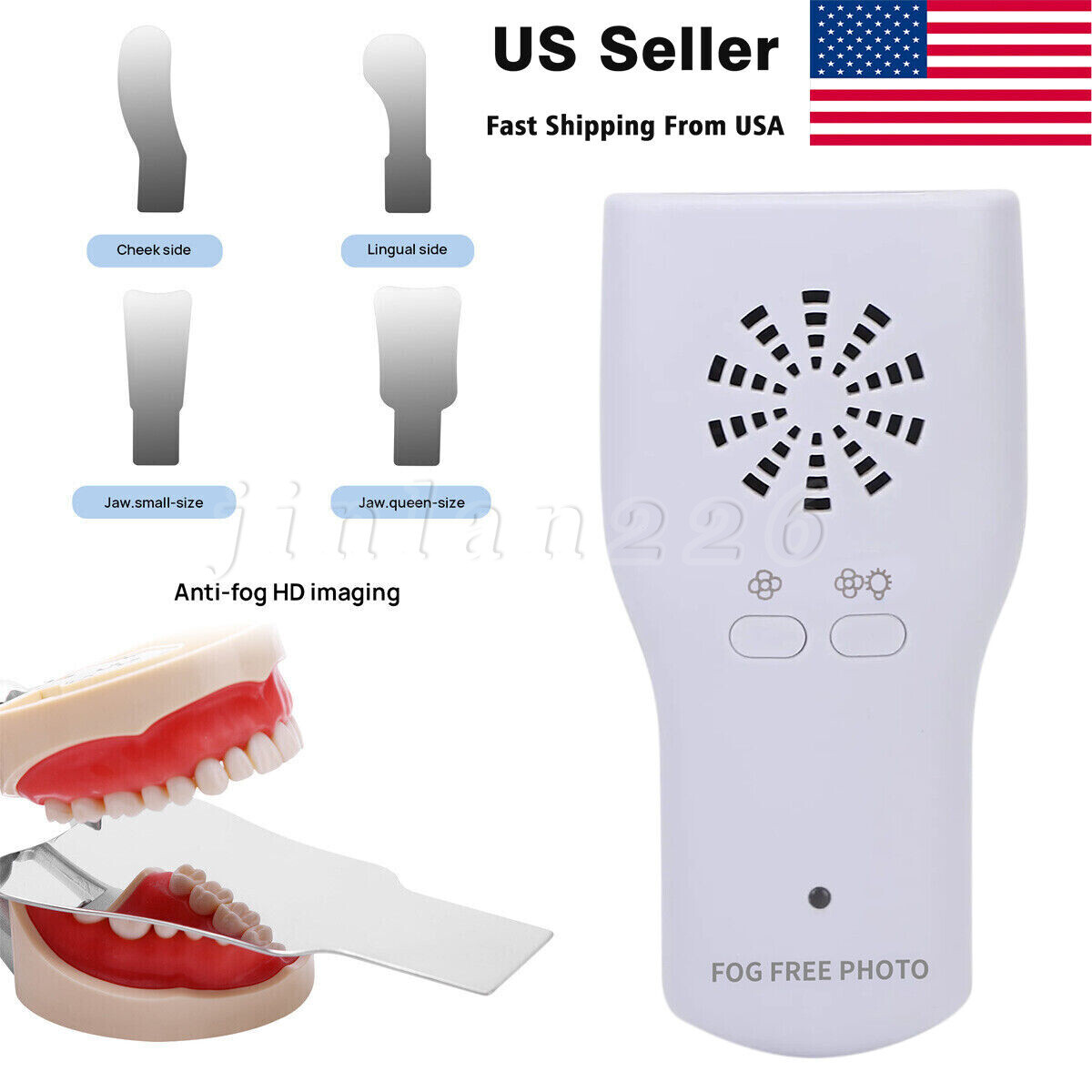 Espejo Oclusal Dental Sin Niebla LED Intra Oral Foto Sistema Espejo Reflector