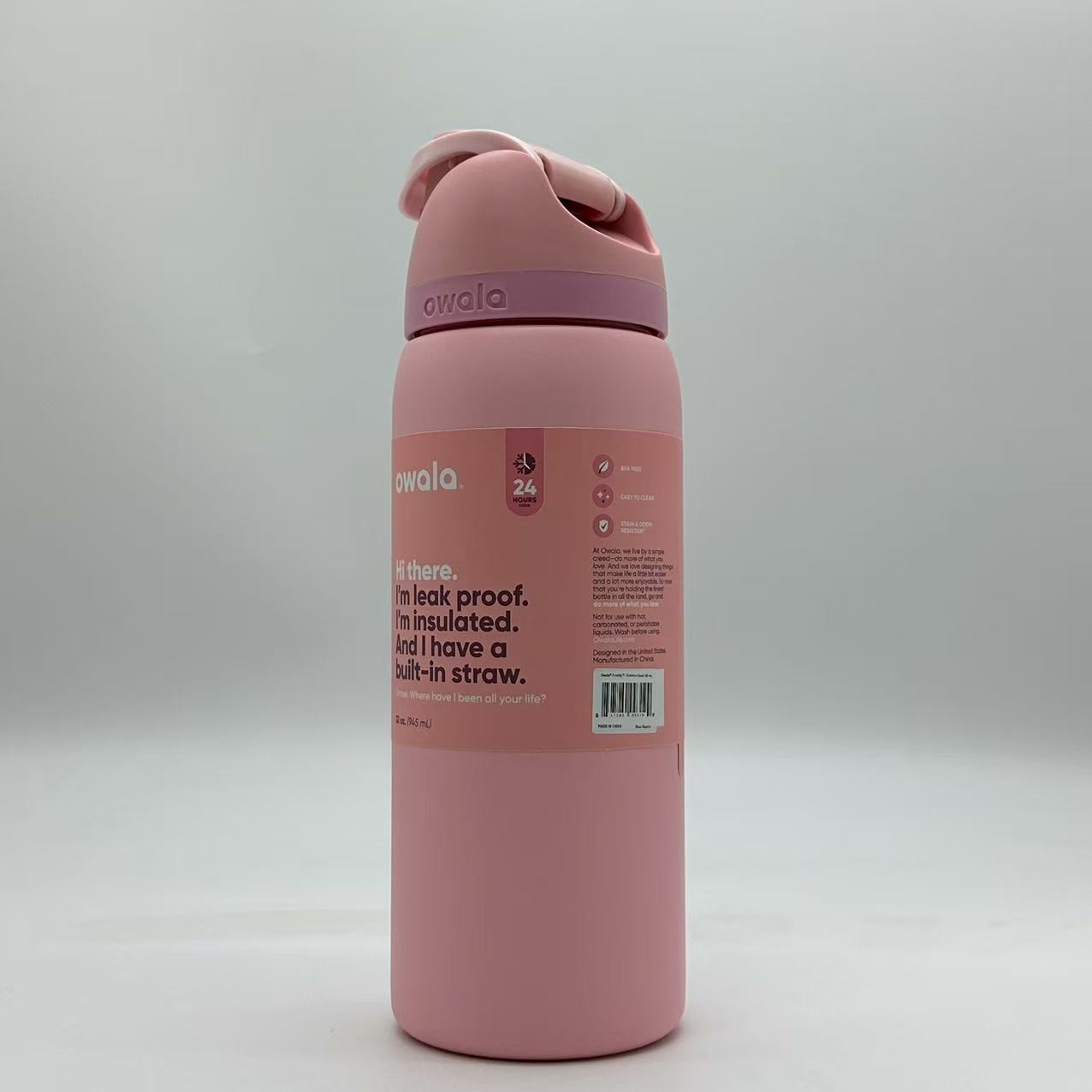 Owala 32oz Rose Quartz FreeSip Water Bottle Sport Mug Top Quality US Shipping