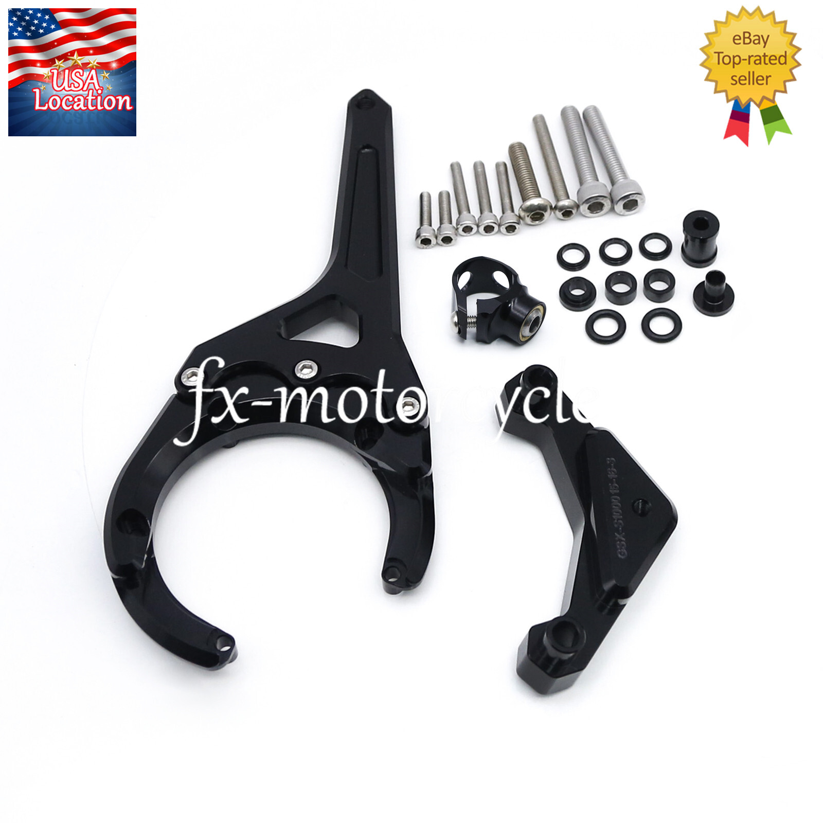For Suzuki GSX-S1000 GSXS1000F 2016-2024 Carbon Steering Damper Bracket Mounting