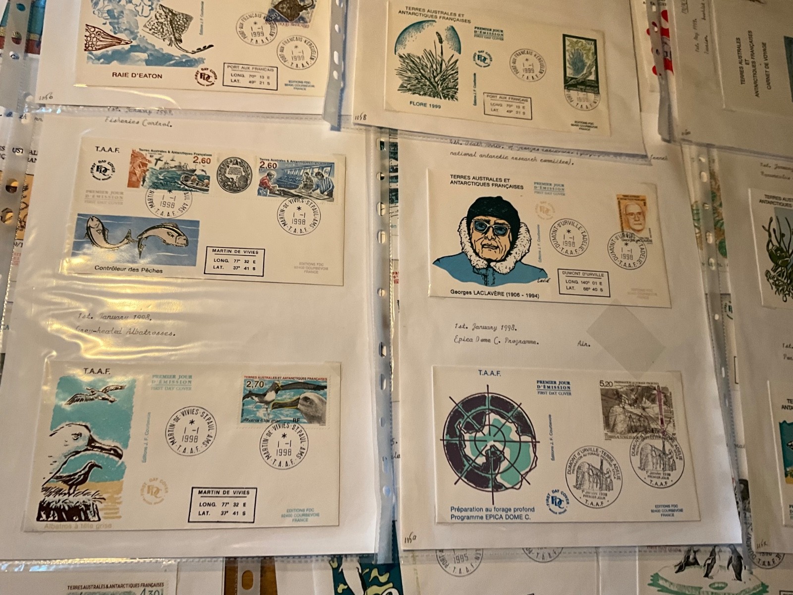 French Antarctic Territory fdc large lot 103 covers h13