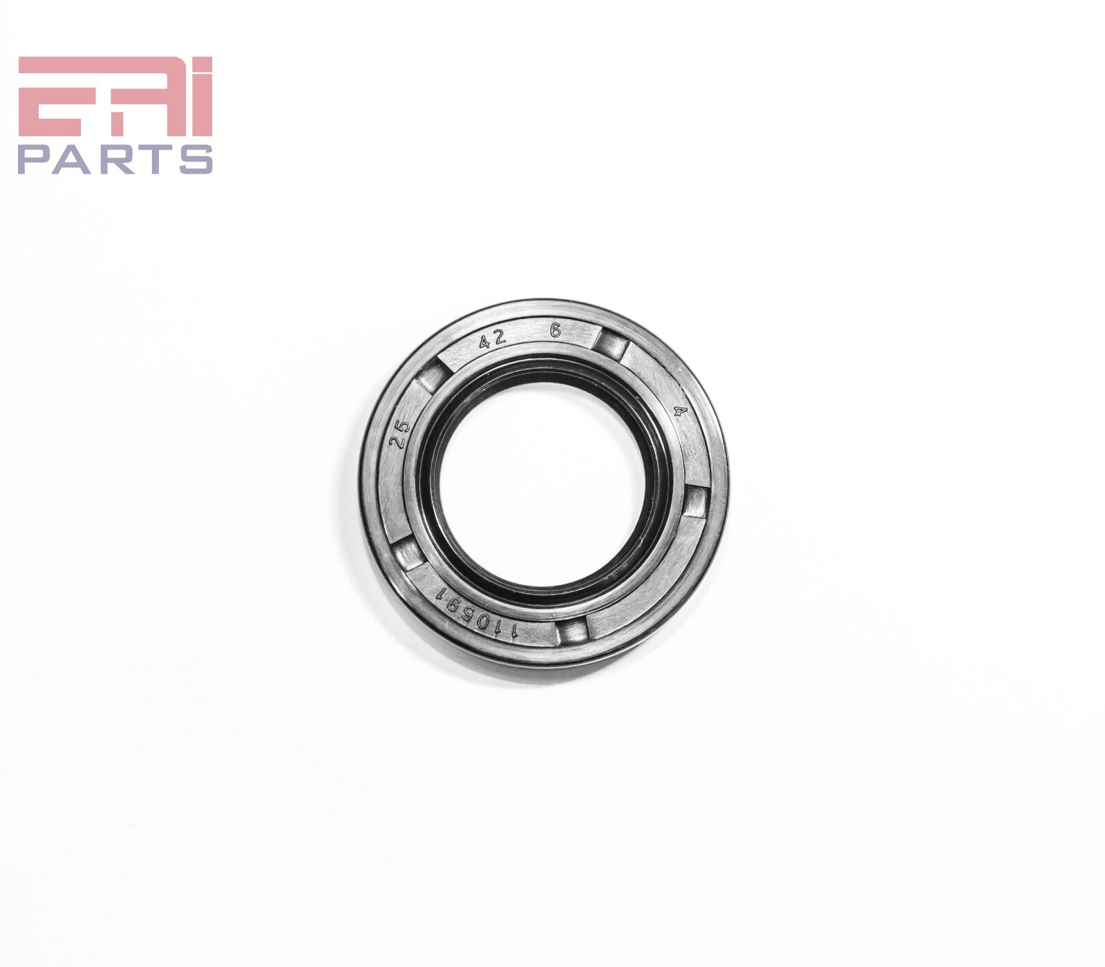 EAI Metric Oil Shaft Seal 25X42X6mm Dust Grease Seal TC Double Lip w/ Spring