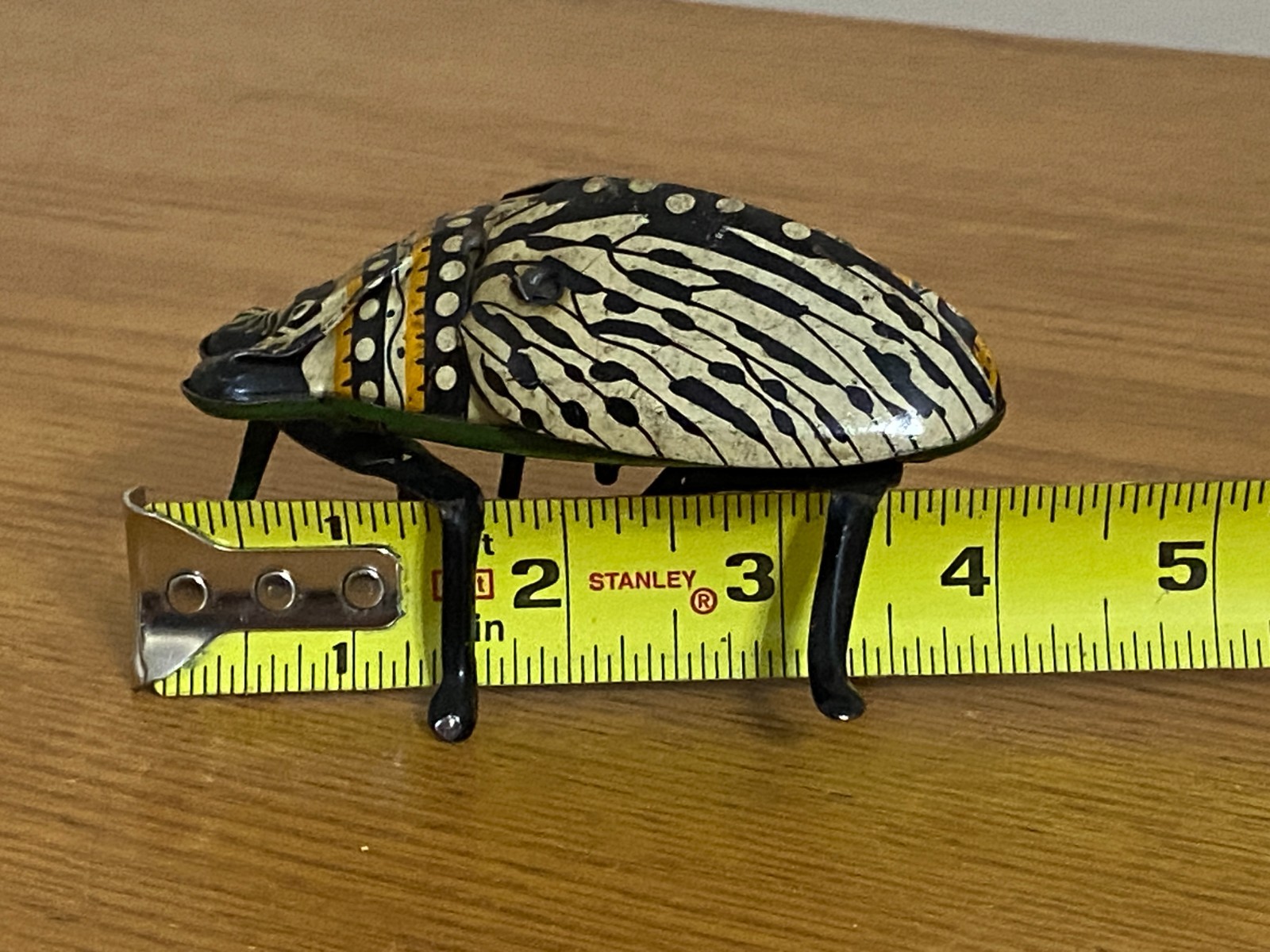 Wind-up Tin Toy Beetle Vintage Toy Bug Works Lehmann Gunthermann YA-28