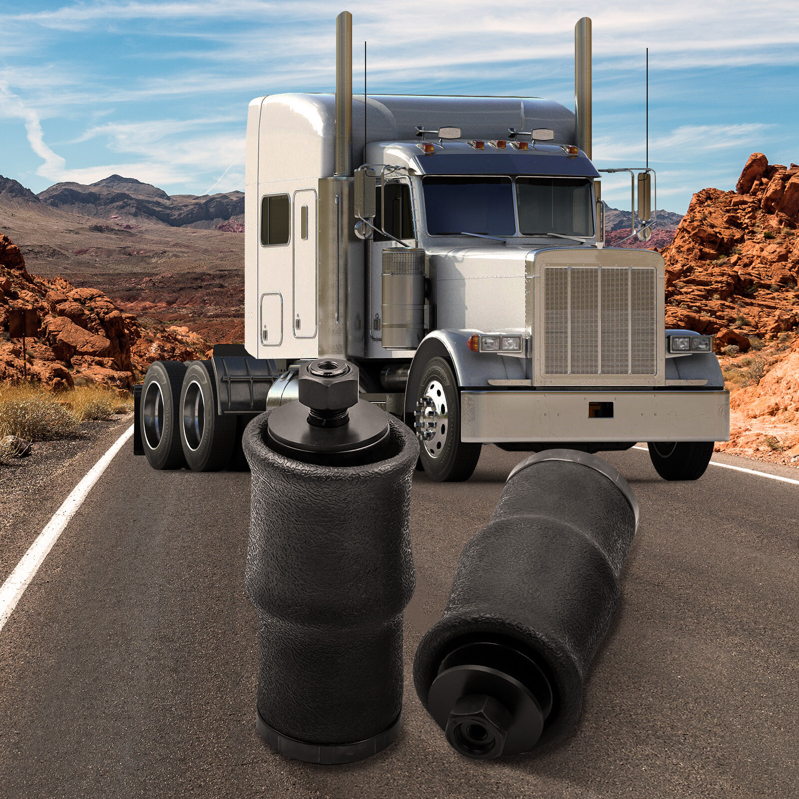 2 piece Air Suspension Bag for Goodyear W02-358-7036 for Peterbilt 379 trucks