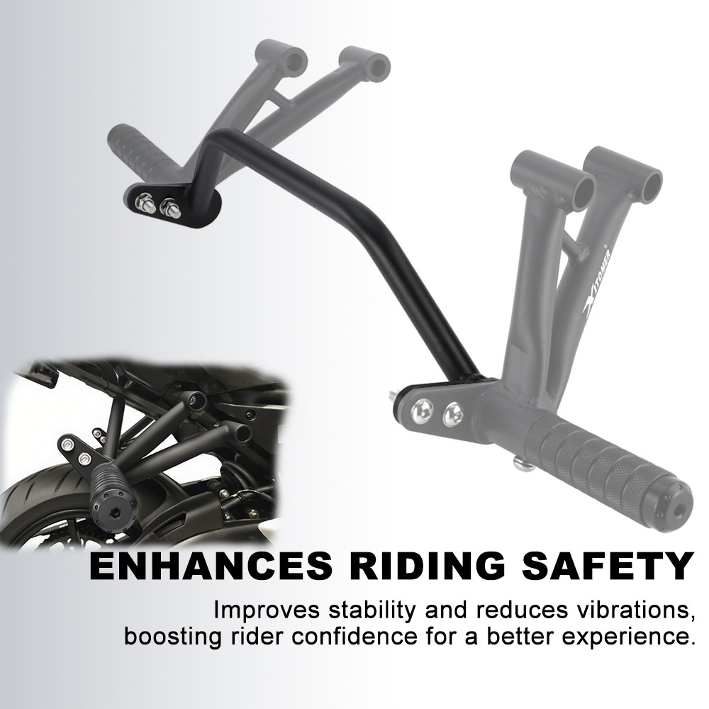 Stunt Subcage Passenger Footpegs Guard Fit For Kawasaki Z650/Ninja 650 2017-2025